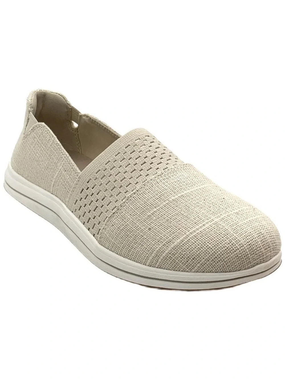 NEW Clarks Women's Cloudsteppers Slip-On Flats in Beige